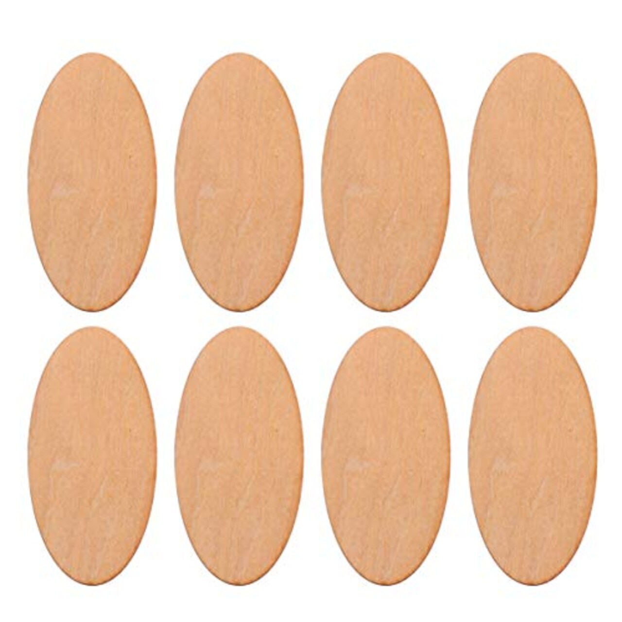20pcs Unfinished Wood Cutouts - Oval & Round Shapes for DIY Crafts, Wedding, Christmas Ornaments & Gifts